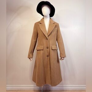 Camel Cashmere & Wool Blend Coat (Korean Brand)
